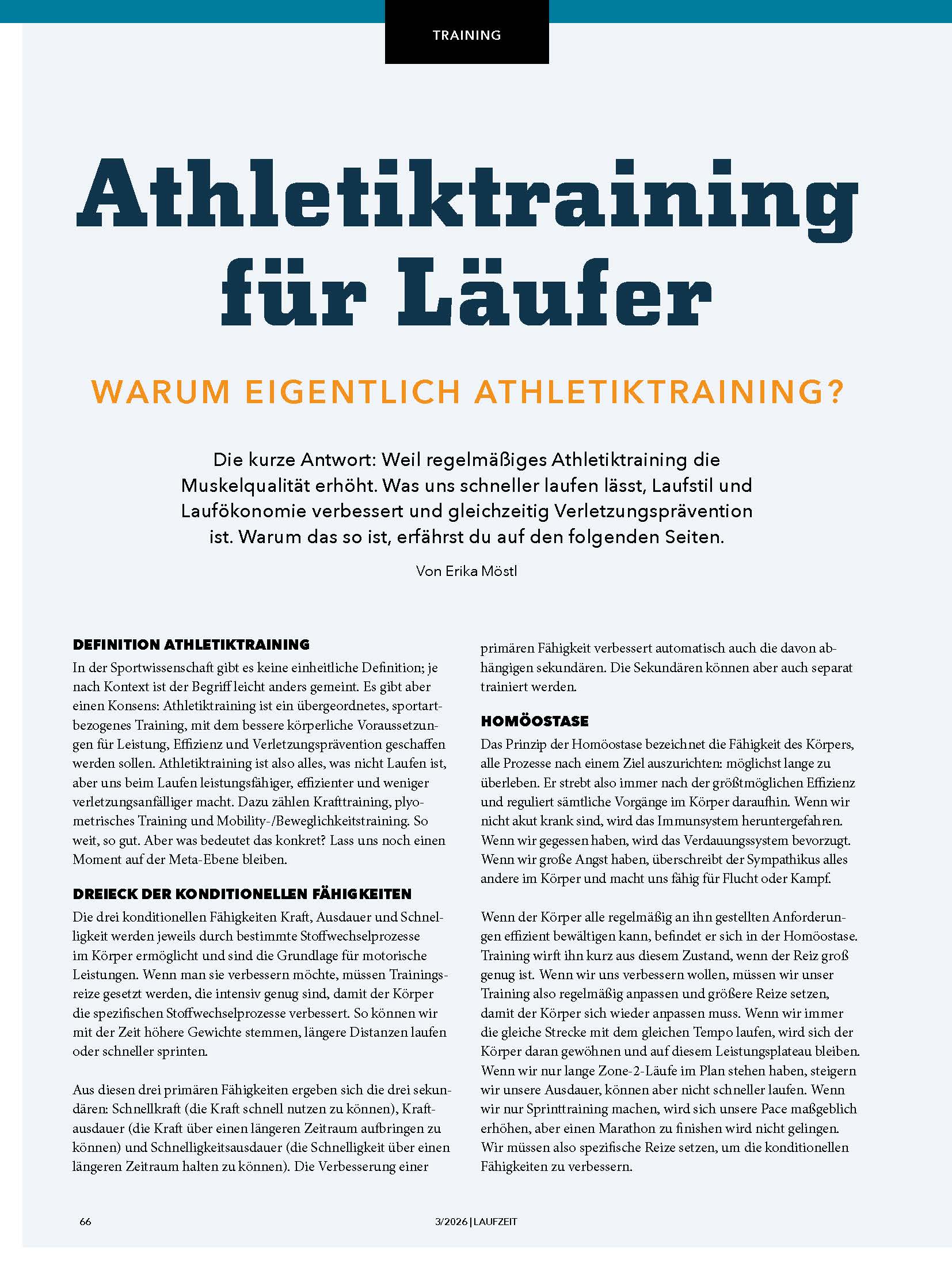 Artikel in LAUFZEIT Ausgabe 3/2026