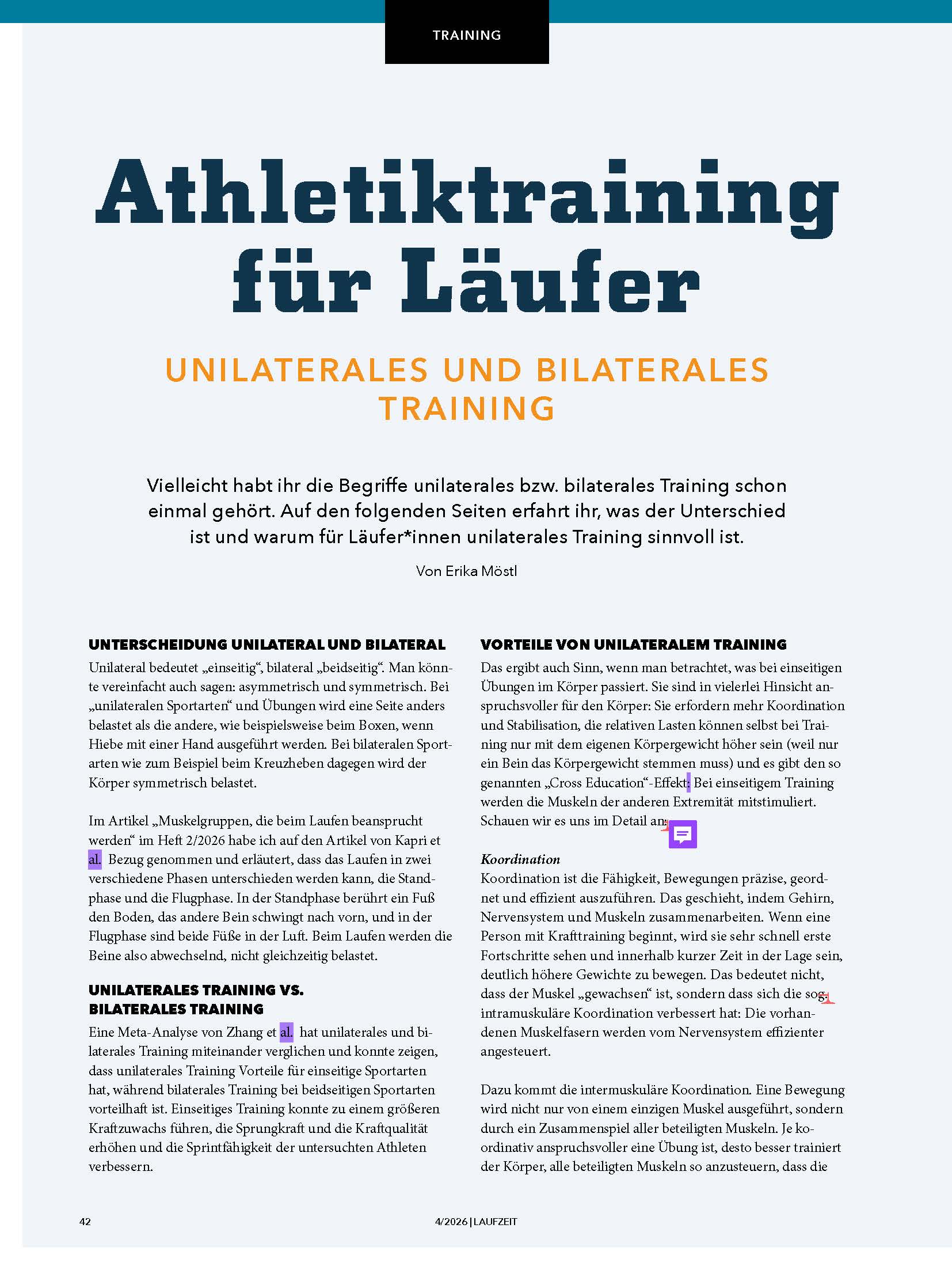 Artikel in LAUFZEIT Ausgabe 4/2026